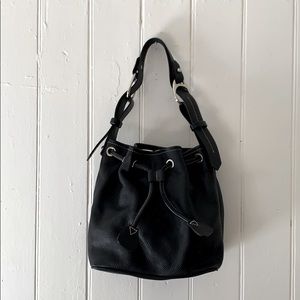 Dooney & Bourke leather drawstring bucket bag